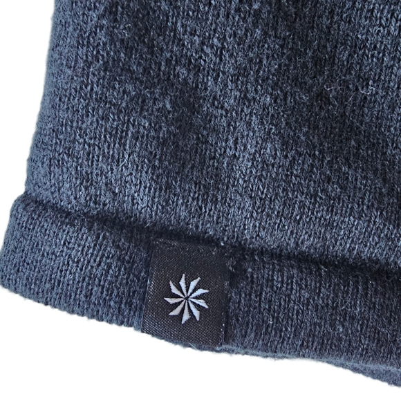 Athleta Dorset Black Organic Cotton Wool Blend Cowl Neck Collar Sweater - Picture 15 of 16